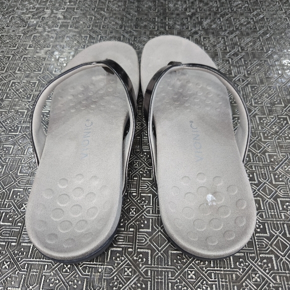 🐢 VIONIC Women's Dillon Gold Metallic Flip Flops Size 10 Orthotic Support - Picture 4 of 9